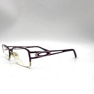 Brendel Burgundy Purple Half Rim Rectangular Eyeglasses Germany 60 49 17 135